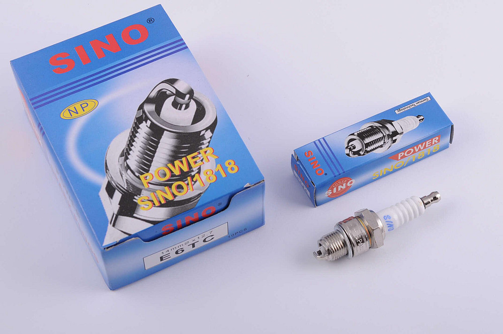 Свічка E6TC M14*1,25 12,7mm (2T скутери 50-125сс) SINO 1818 Київ - фото 1