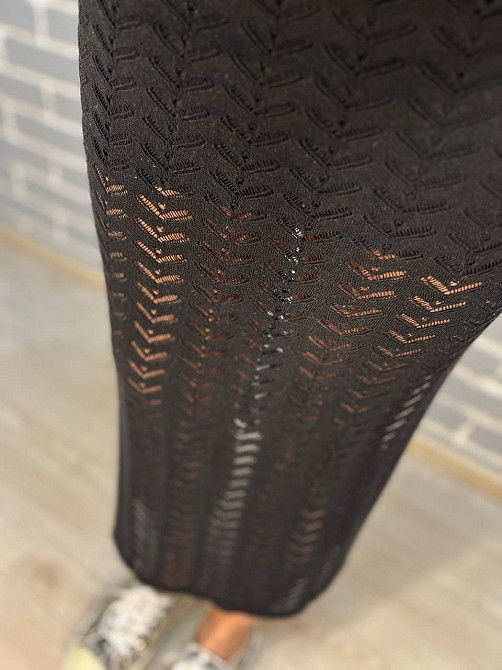 Костюм женский Mintas 2414-2416 прозрачный ажурный юбка разрезы и реглан one size, черный, one size Киев - изображение 11