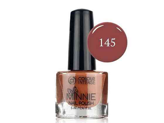 Лак для нігтів 5мл Мini 145 емаль коричнево-рожевий ТМ Colour INTENSE Київ