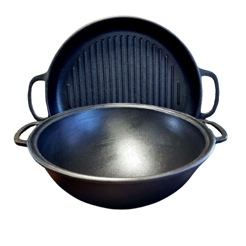 Казан узбецький 8л з кришкою-сковородою гриль Т405СРGr Майстерня Житомир