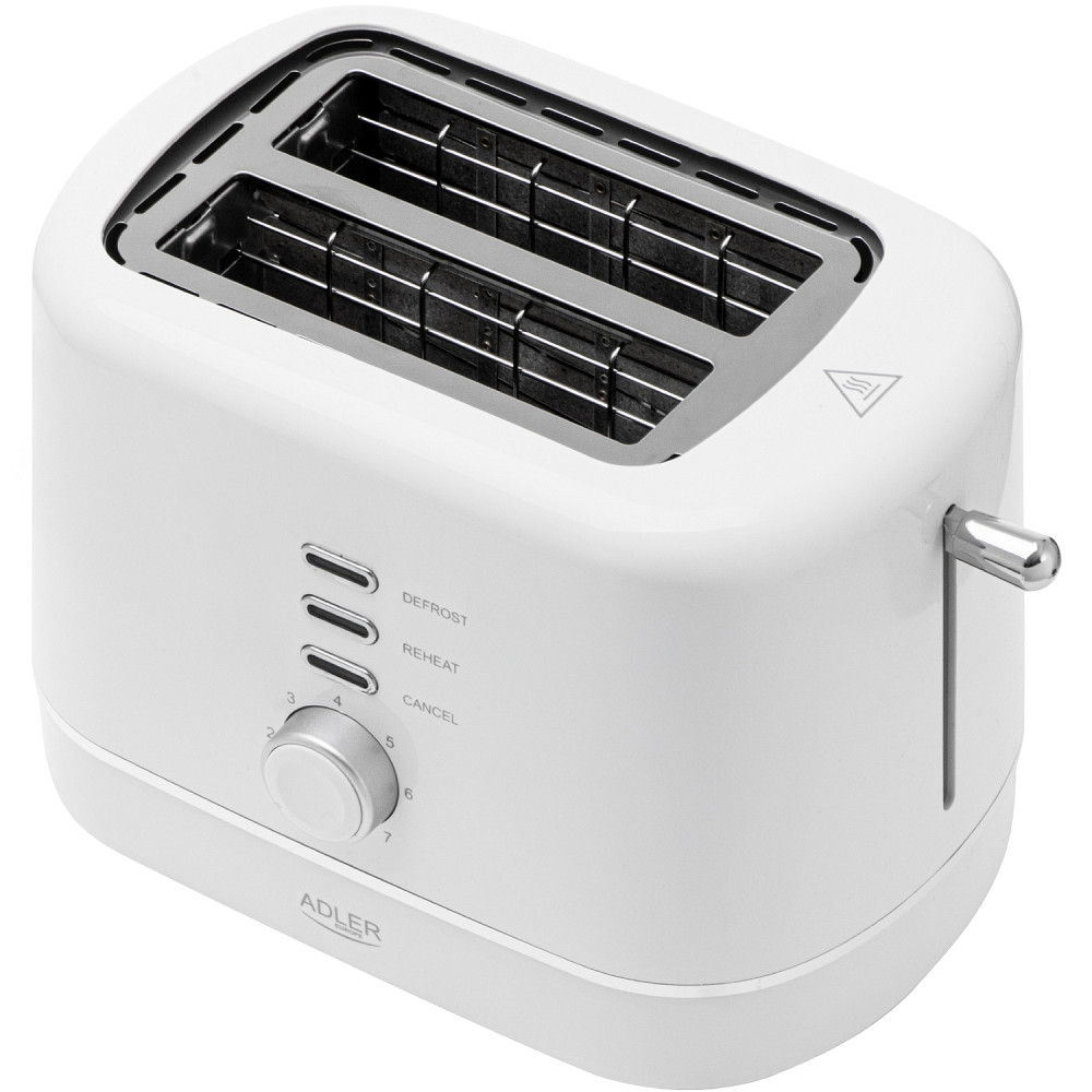 Тостер Adler AD 3224 white 850Вт/ 2 відділення/7 режимів підсмажування/розморожування/підігрів булок Вінниця - фото 6