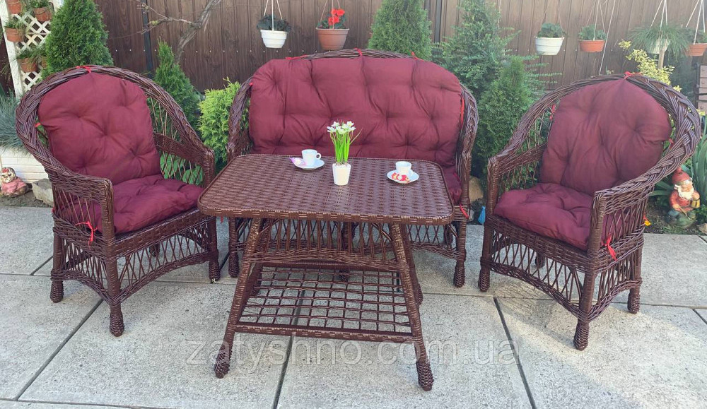 Комплект мебели садовой плетеной из лозы Киев - изображение 7