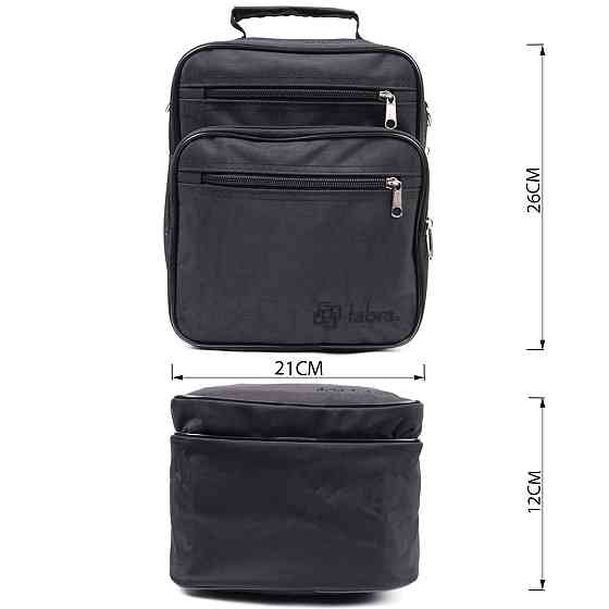 Сумка для мужчин с удобной ручкой из качественного полиэстера Черный (FABRA) Киев