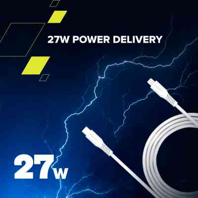 Дата кабель USB-C to Lightning 1.2m CLN30SC C-L 30W White Canyon (CNS-CLN30SC12W) Винница