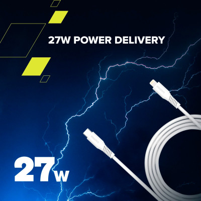 Дата кабель USB-C to Lightning 1.2m CLN30SC C-L 30W White Canyon (CNS-CLN30SC12W) Винница - изображение 3