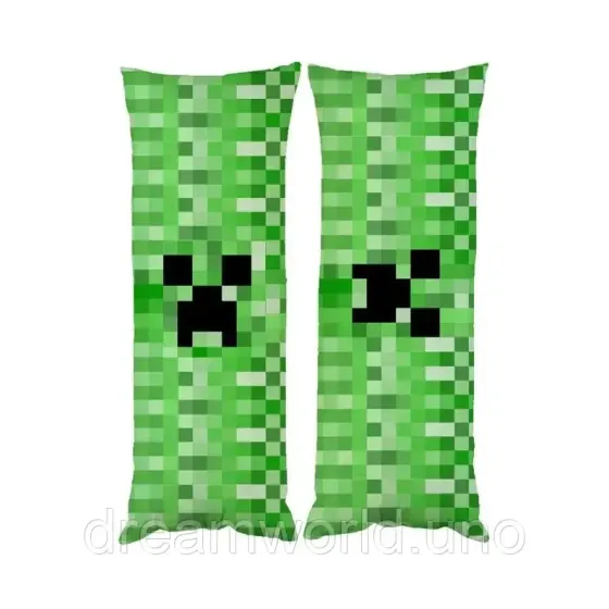Подушка дакімакура Майнкрафт Minecraft декоративна подушка для обіймання двостороння 30х60 Харків