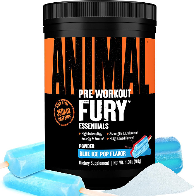 Передтренувальний комплекс Universal Nutrition Animal Fury 483 г, Ice Pop Луцьк - фото 3