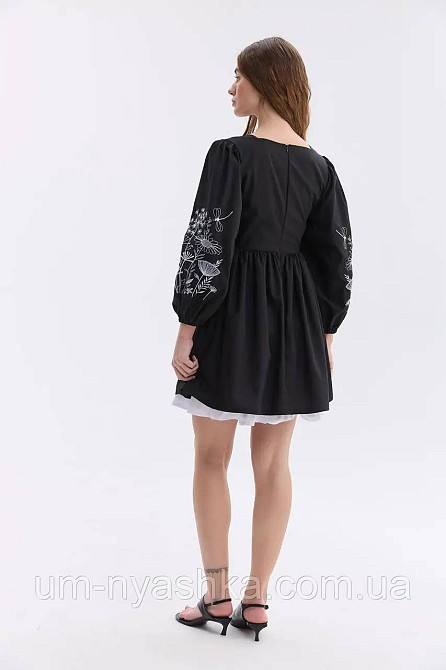 Черное платье с вышивкой  Колорит р.М Кривой Рог - изображение 2