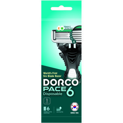 Бритва Dorco Pace 6 для мужчин 6 лезвий 1 шт. (8801038583433) Винница - изображение 1