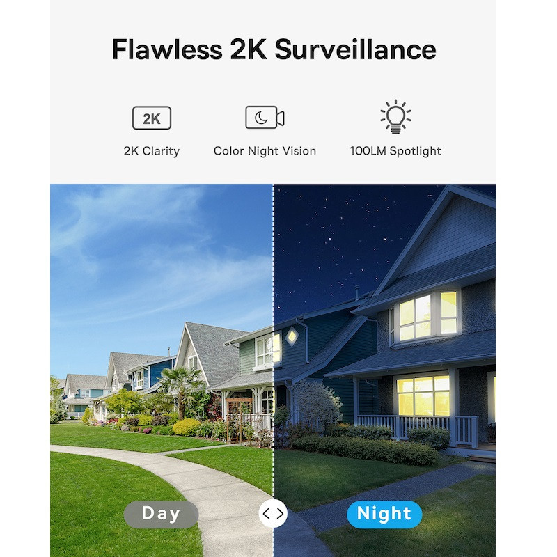 IP-камера відеоспостереження Baseus Security B1 Outdoor Camera 2K White Київ - фото 10