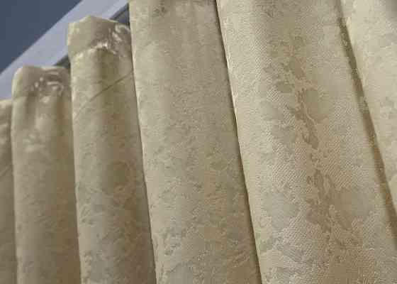 Комплект коротких штор VR-Textil Лен мрамор Pavliani ХО №1270ш 130х170 см 2 шт Бежевый (35-0112) Киев