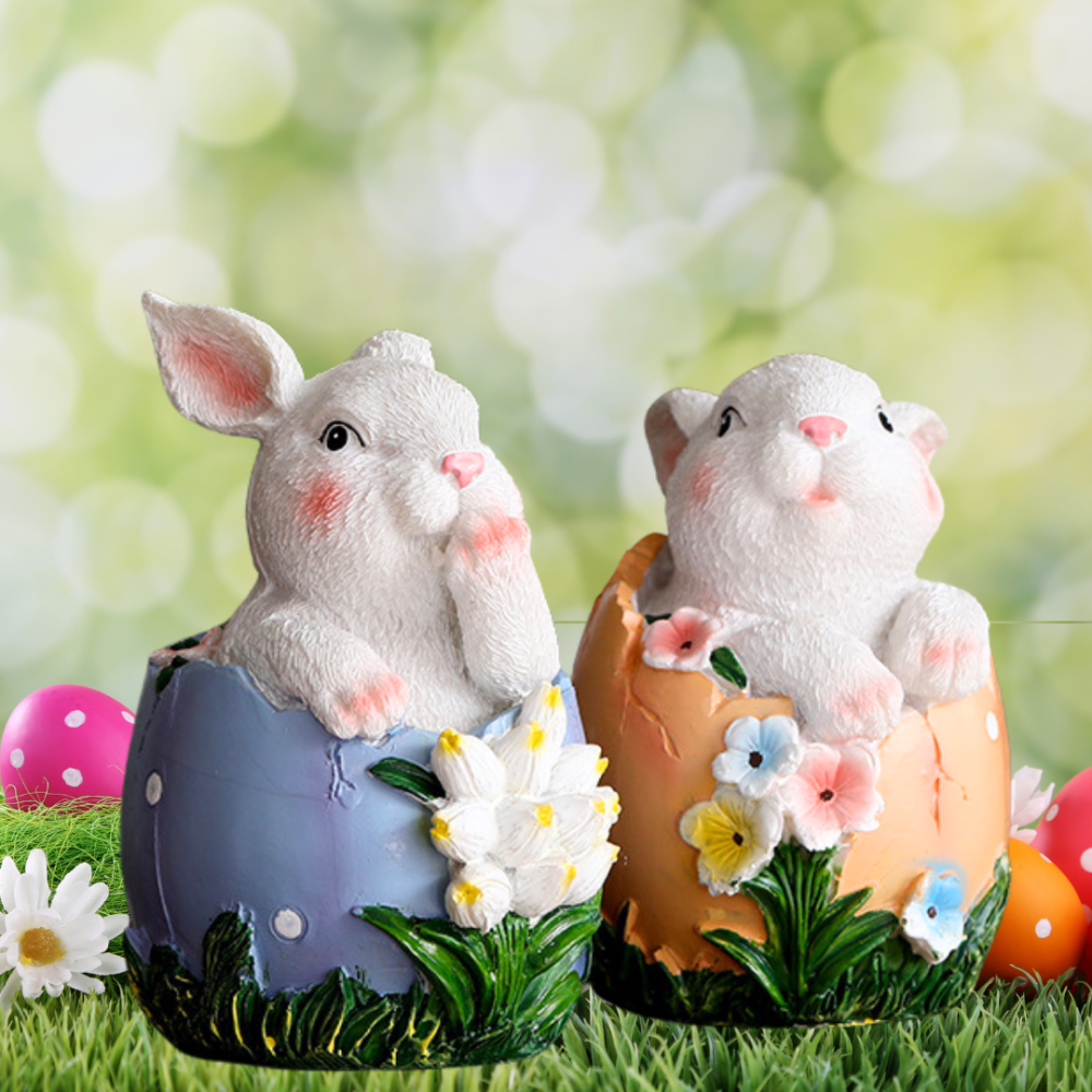 Фигурка Кролик в яйце 14.5 х 9.5 х 9 см из полистоуна. Одесса - изображение 1