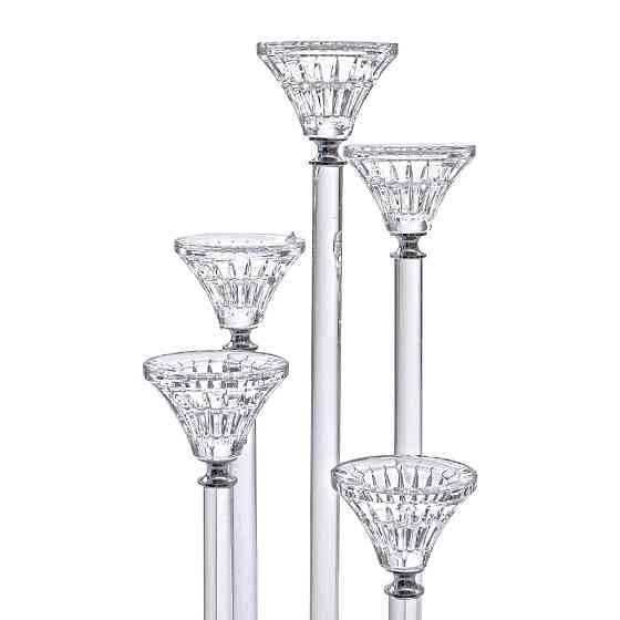 Декоративний скляний підсвічник на 5 свічок Київ