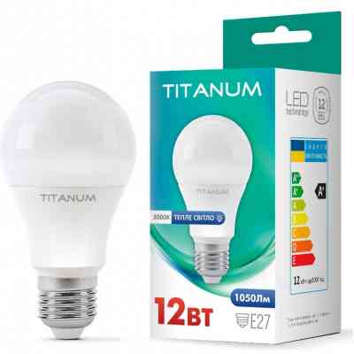 Лампочка TITANUM A60 12W E27 3000K (TLA6012273) Вінниця