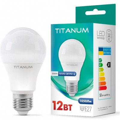 Лампочка TITANUM A60 12W E27 3000K (TLA6012273) Винница - изображение 1