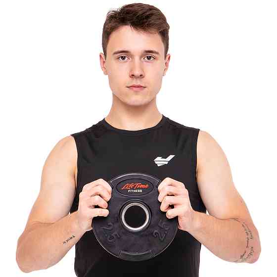 Диск прогумований 2.5 кг 51 мм LIFE-80154B-2_5 Київ