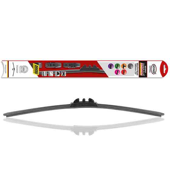 Щітка склоочисника (двірник) безкаркасна (усі адапетри) "Super Flat Premium" 580мм Heyner, 283000 Київ