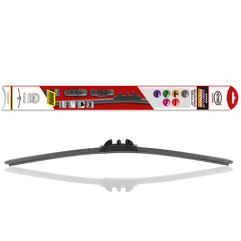 Щітка склоочисника (двірник) безкаркасна (усі адапетри) "Super Flat Premium" 580мм Heyner, 283000 Київ - фото 1