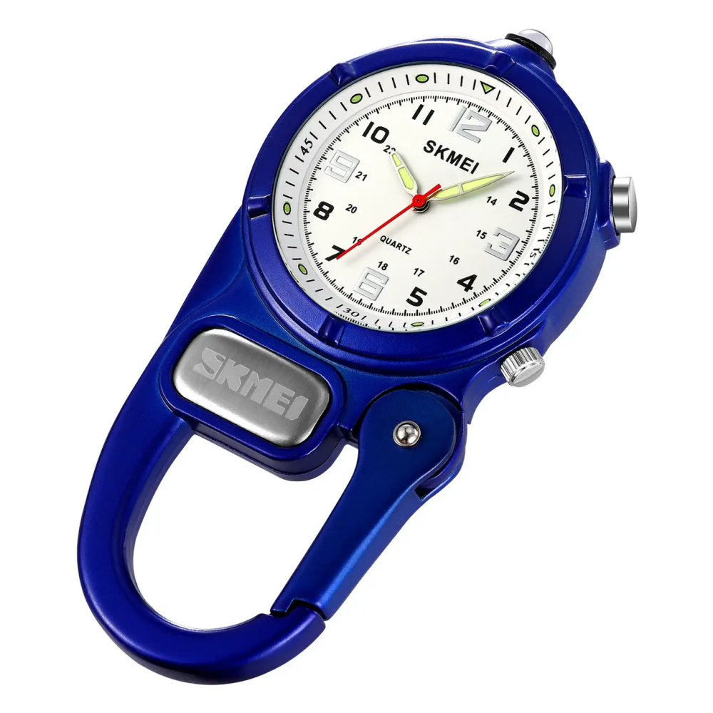 Часы кварцевые Skmei 2232 с карабином и LED-фонариком (Синий) Винница - изображение 2