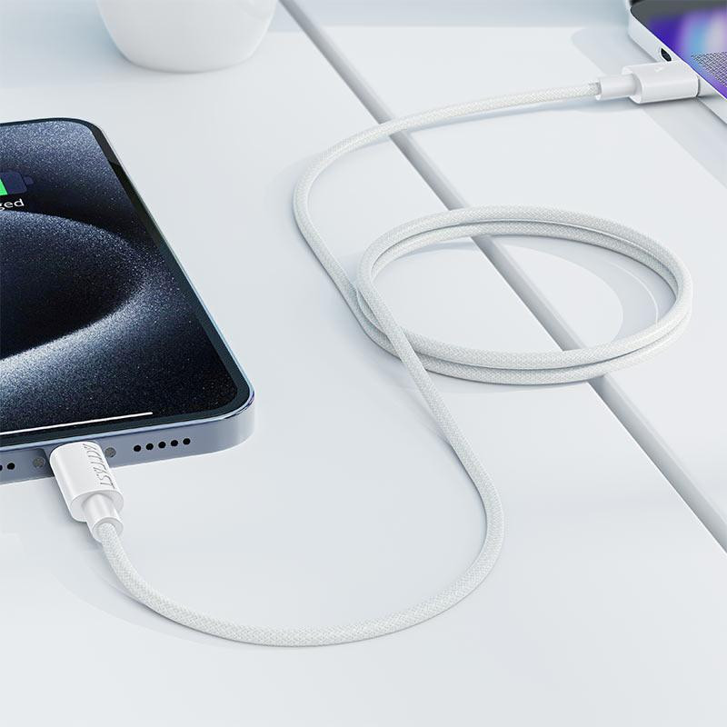 Кабель ACEFAST C18-04 USB-A to USB-C braid charging data cable White Одесса - изображение 5