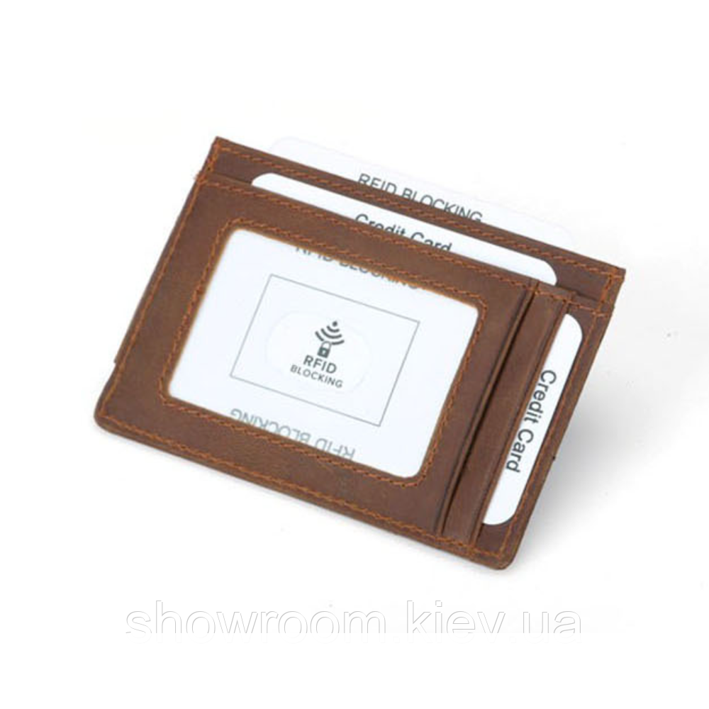 Мужской кожаный зажим для купюр на магните Wild Leather (2124) ginger Киев - изображение 5