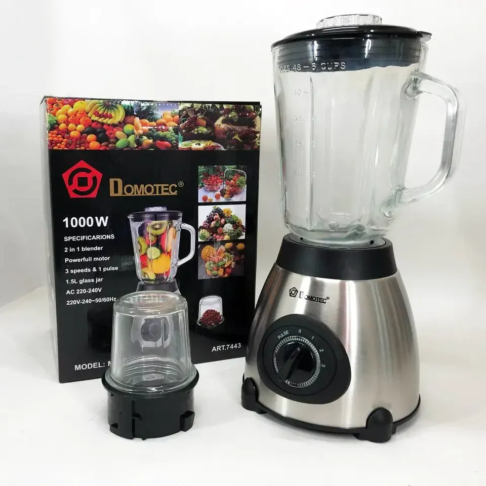 Блендер стаціонарний з чашею DOMOTEC MS-6610 1000Вт LED (сірий), кувшин 1.5л, для подрібнення продуктів Одеса - фото 7