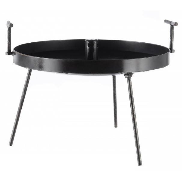 Сковорода з диска борони для багаття «Димок» 50 см з кришкою для пікніка, диск для смаження Київ - фото 3