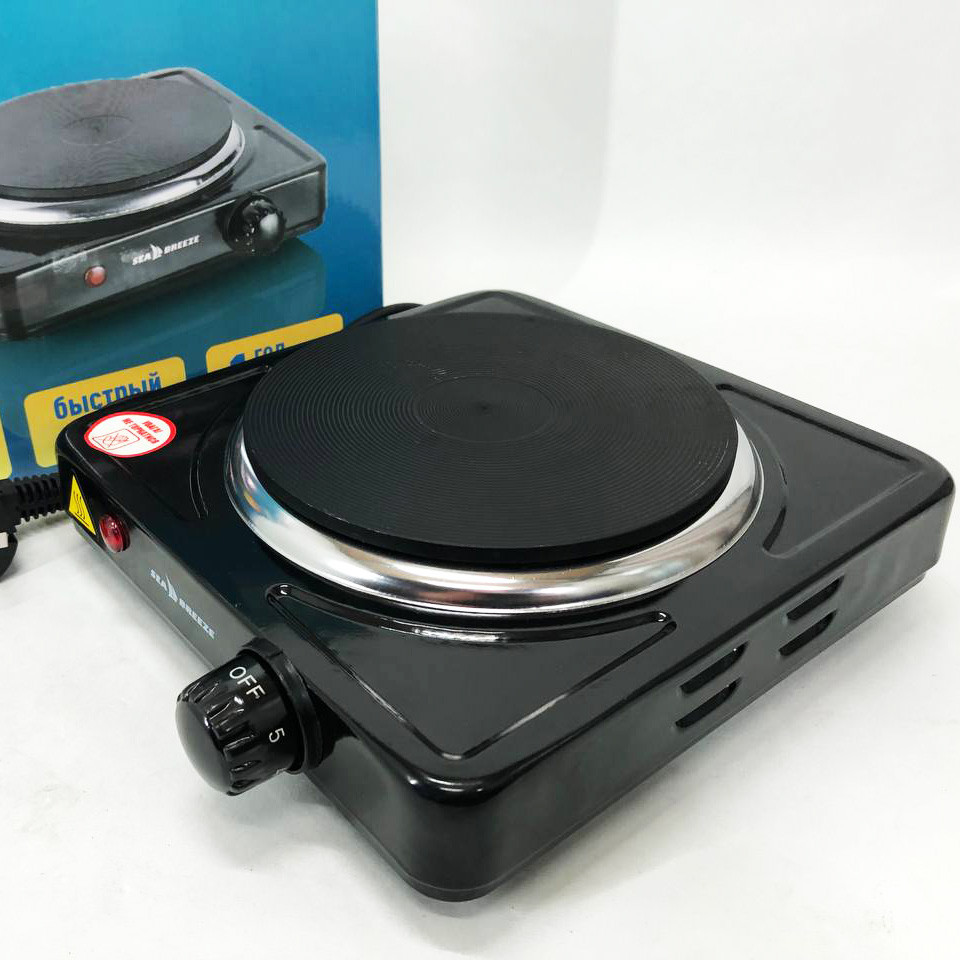 Электрическа настольная плита Sea Breeze SB-061 1000 Вт, Комфорочная электроплита ZD-50 Львов - изображение 3