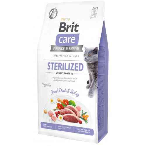 Корм сухий Brit Care Cat Grain Free Sterilized Weight Control для стерилізованих котів з надмірною вагою з качкою та індичко Київ