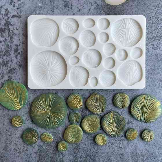 Молд силиконовый Грибы 155 на 95 мм серый Киев