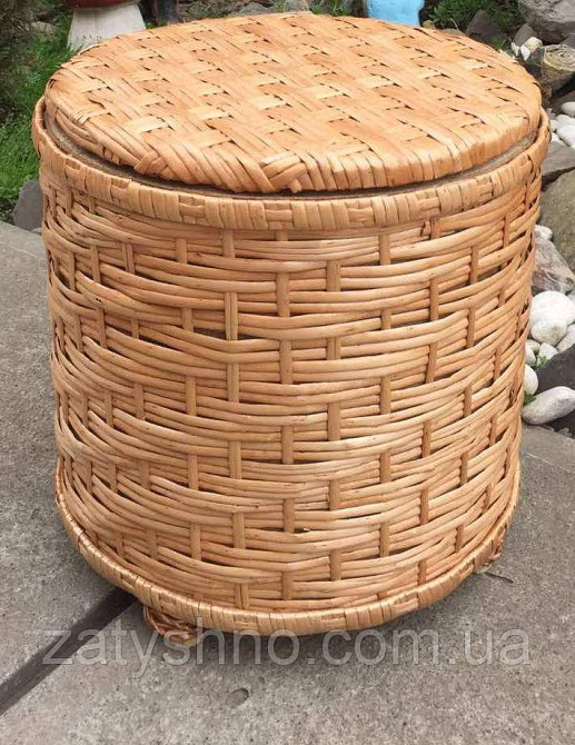 Пуфик плетеный из лозы Киев - изображение 3