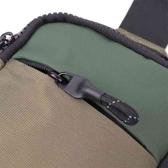 Небольшая слинг сумка для путешествий из качественного текстиля Vintage 22871 Зеленый Киев