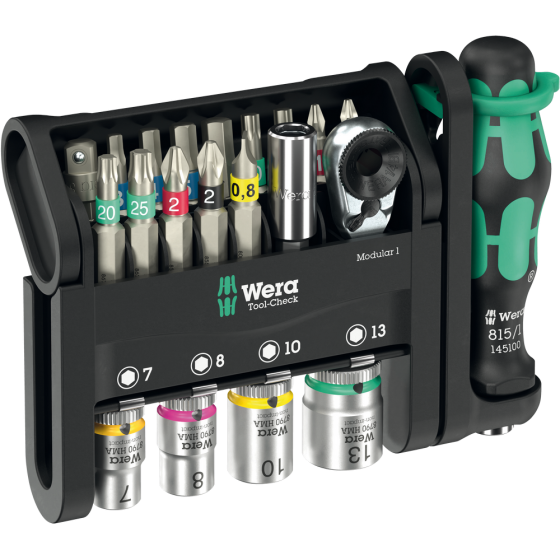 Набір торцевих головок і біт з тріскачкою Wera 1/4" 22од. 05049000001 Одеса