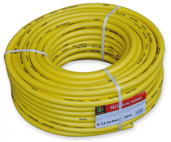 BRADAS Шланг технический YELLOW 12,5 х 3мм17 BAR, TH12,5*3YL Киев