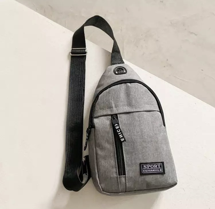 Сумка тактическая через плечо серая - размер сумки 33*17*6см, 2 кармана. Мужская сумка, женская сумка, Унисекс Киев - изображение 2