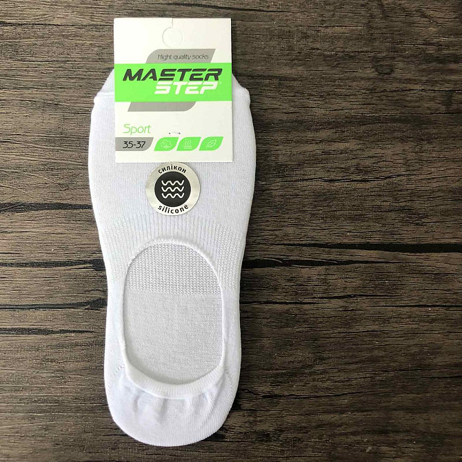 Подследники женские с силиконом на пятке Master Step 35-39 арт.484 в цветах білий Черновцы - изображение 1