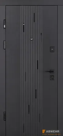 Входная дверь Abwehr Classic Prime Simfonia 576/584 Черная Шагрень + Кашемир супермат 960*2050 мм Киев