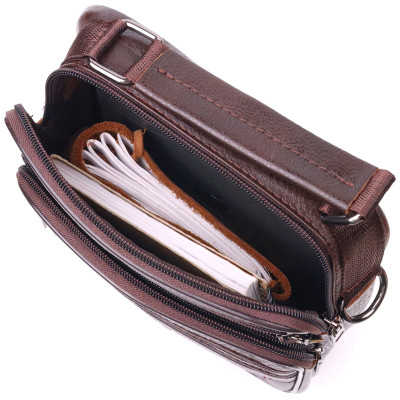 Сумка Vintage Мужская кожаная Коричневая (21274) Винница - изображение 8