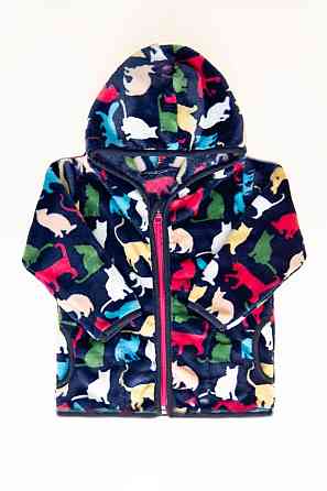 Куртка-толстовка детская весенняя, темно-синяя , с капюшоном на молнии Крохатушка одяг 86 Киев