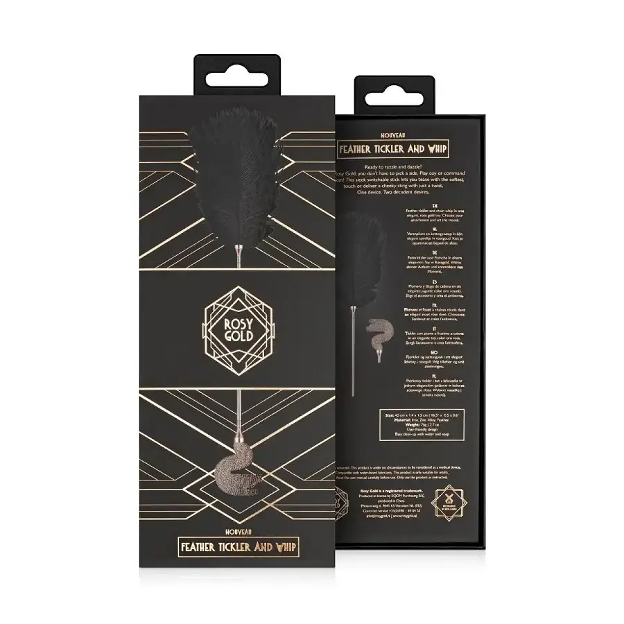 Лоскітка з металевим флогером Rosy Gold - Feather Tickler & Whip Львов - изображение 10