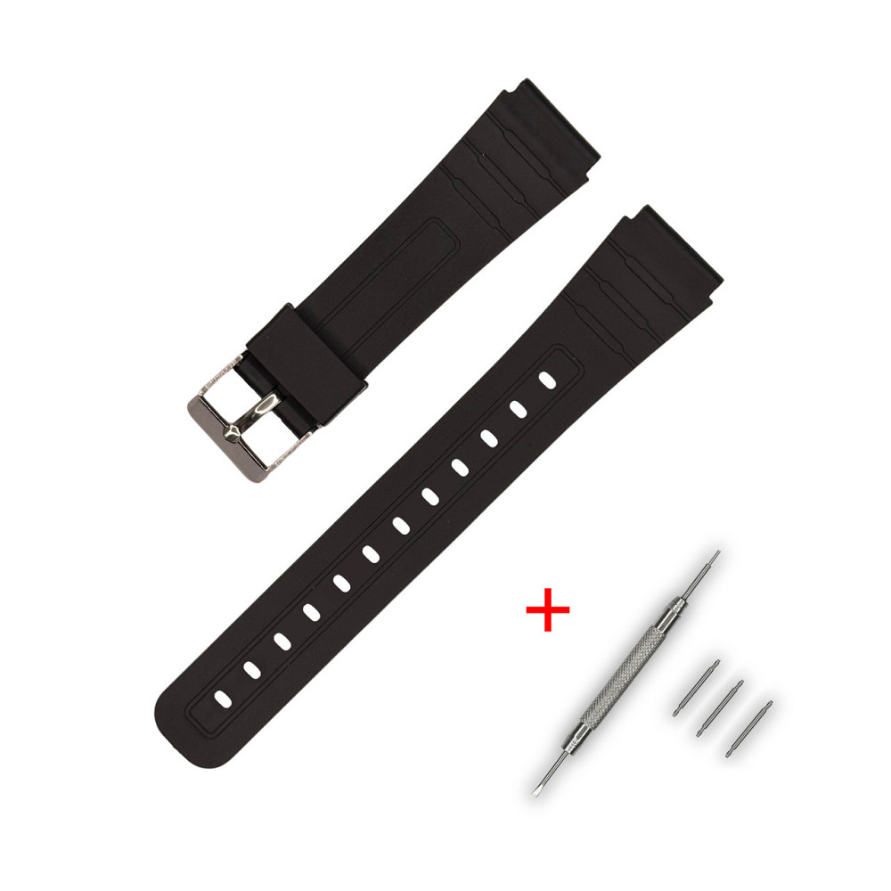 Ремінець для Casio G-Shock C-type 16 mm Black SI SBR Київ - фото 1