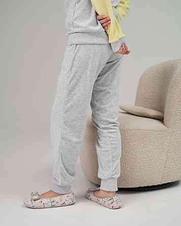 Жіноча піжама зі штанами Nicolette Три котики — Велюр 87125 XL, Жовтий Київ