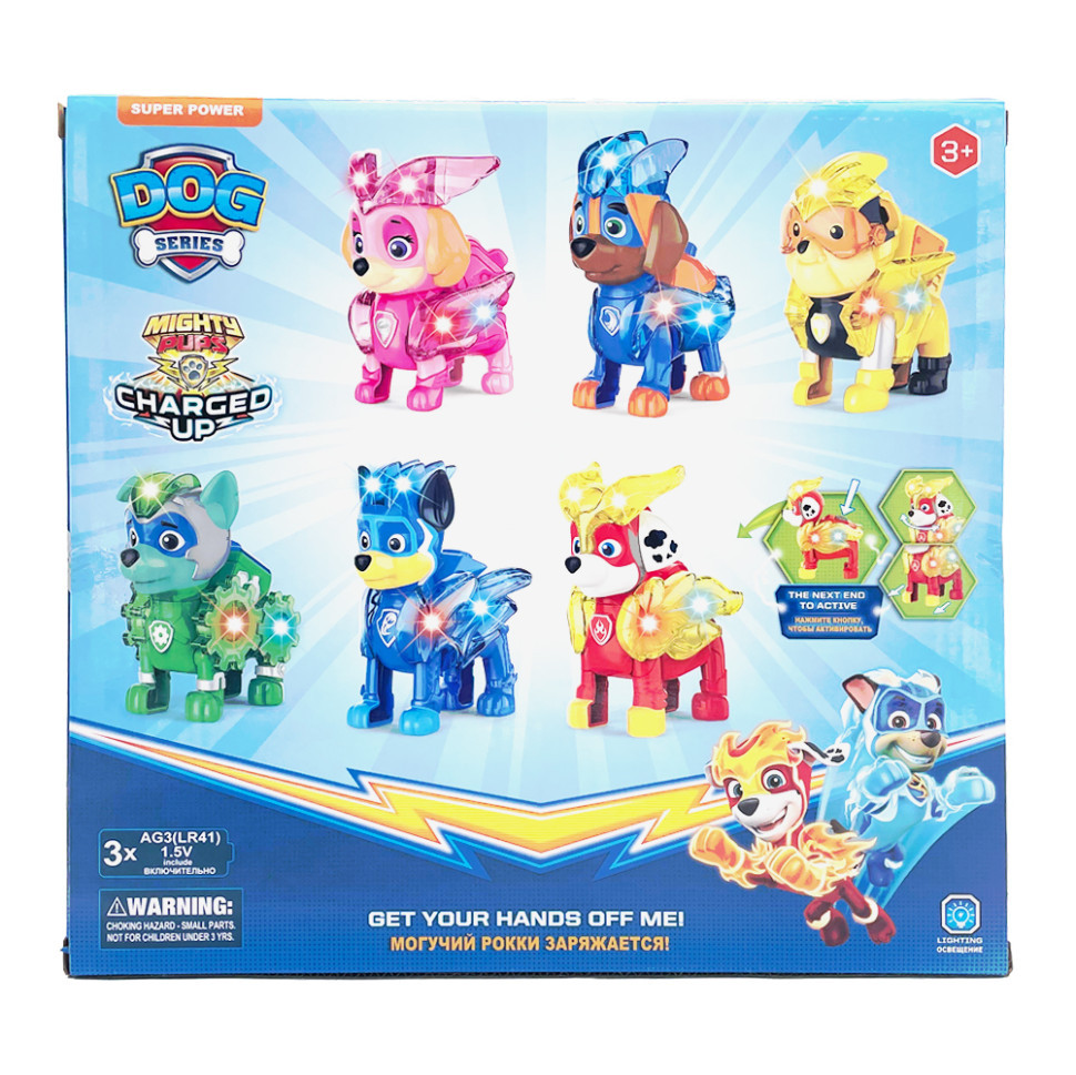 Игровой набор Щенячий Патруль PH038, 6 светящихся фигурок и нагрудный значок Винница - изображение 2