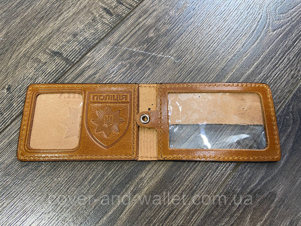 Кожаная обложка НПУ (Национальная полиция Украины) горизонтального типа Киев - изображение 2