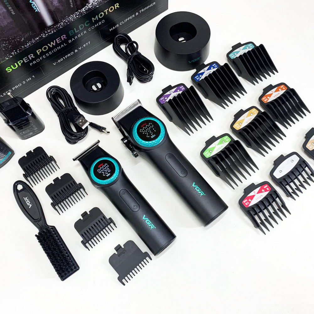 Професійна акумуляторна машинка Акумулятор VGR, Універсальні машинки для стрижки волосся RK-85 Львів - фото 16