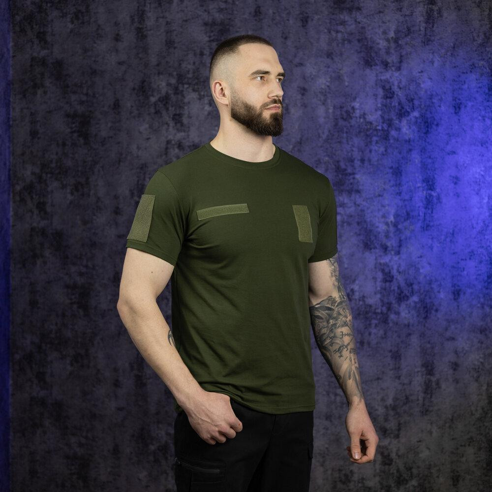 Футболка чоловіча однотонна хакі Pobedov Peremoga Військова Київ - фото 4