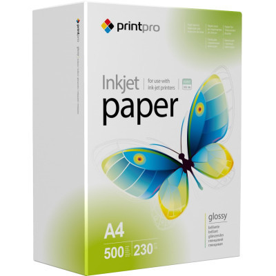 Фотобумага PrintPro A4 (PGE230500A4) Винница - изображение 1