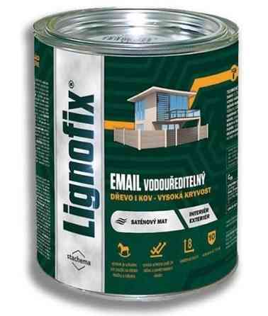 Емаль водорозчинна для деревини та металу Lignofix Email шоколадний 2.5 л Киев