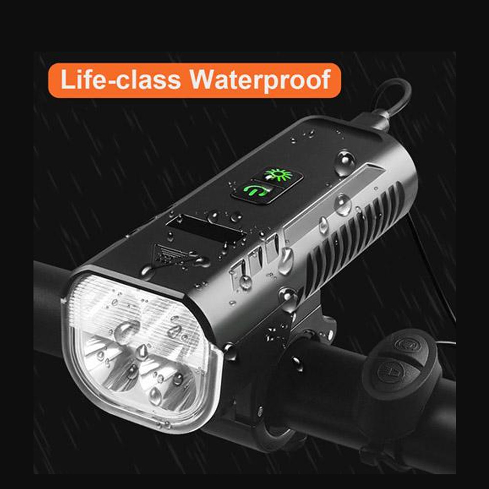 Велофара з сигналом FY-336-4T6, power bank, Aluminum, кнопка виносна, Waterproof, Li-Ion акумулято Бровари - фото 3