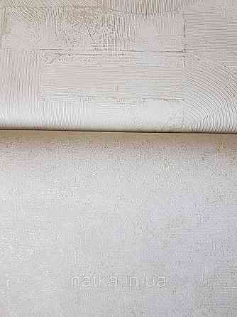 Шпалери вінілові на флізеліні метрові Sintra Edelina під штукатурку структурні білі сріблясті Київ